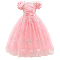 Disfraz de princesa Aurora Rapunzel para niña, disfraz elegante de tul para Navidad y Halloween, cumpleaños - details 2