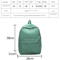 Nuevo Mochila Escolar de Nylon Impermeable de Alta Calidad para Mujeres Adolescentes Bolsa de Viaje Estudiante Mochila de Color - details 0