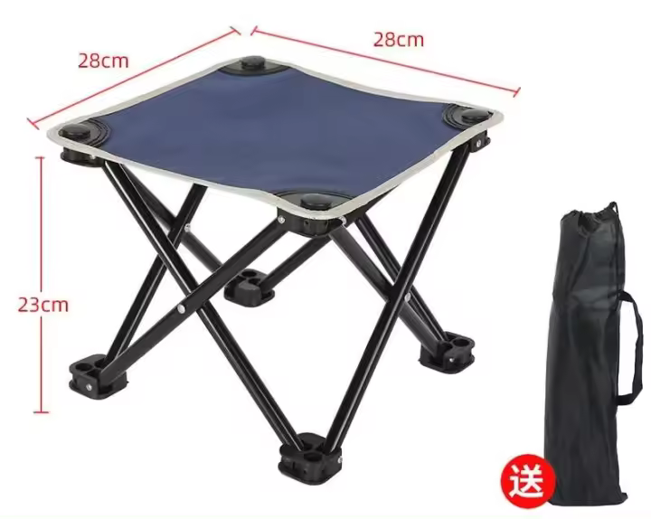 Mini taburete plegable ligero, silla de pesca para salón, reposapiés para patio, VIE, picnic, caminar, senderismo, festival - 1
