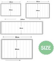 Alfombra grande antideslizante con personalidad moderna y creativa para puerta, alfombra para piso, alfombrillas para escaleras (notas giratorias, 60 x 90 cm) - details 0