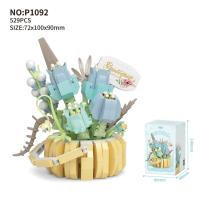 Bloques de Construcción de Cactusas Flor Eterna Bonsái Árbol Jardines Románticos Ladrillos DIY - details 41