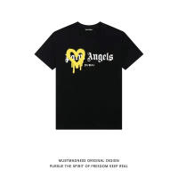 Palm Angels love dissolve heart graffiti letras hombre y mujer camiseta cuello redondo suelto manga corta verano - details 2