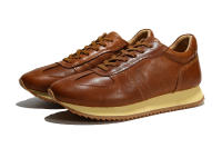 Zapatos casuales retro plataforma estilo británico premium versátil cuero Forrest Gump zapatos - details 9