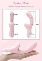 Vibrador 10 modos succionador de clítoris consolador para mujer estimulador de lengua de clítoris femenino 2 en 1 masturbador juguetes sexuales productos para adultos 18 - details 0