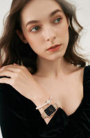 Reloj de cuarzo para mujer 2025 - Diseño Vintage Italiano con Cuarzo Japonés de Alta Precisión, Cuadrante Cuadrado Minimalista, Acero Inoxidable Ajustable y 30M Resistente al Agua - Regalo Elegante para Cumpleaños y Celebraciones (Estilo Nórdico) - details 8