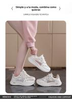 Zapatillas de cuero, nuevas zapatillas ligeras para correr, zapatos blancos de suela blanda - details 1