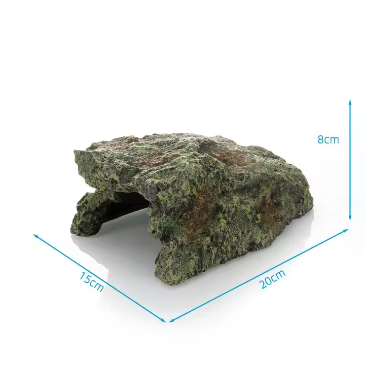 Decoración de Resina de Agujero de Escondite para Reptiles Plataforma de Solachado para Tortuga - 1