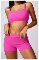 Pantalones cortos de Yoga para mujer, Shorts deportivos elásticos, antideslumbrantes, transpirables, de secado rápido - details 13