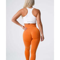 Leggings deportivos de cintura alta para mujer NVG de spandex con pantalones interiores suaves para ropa de gimnasio y fitness. - details 5
