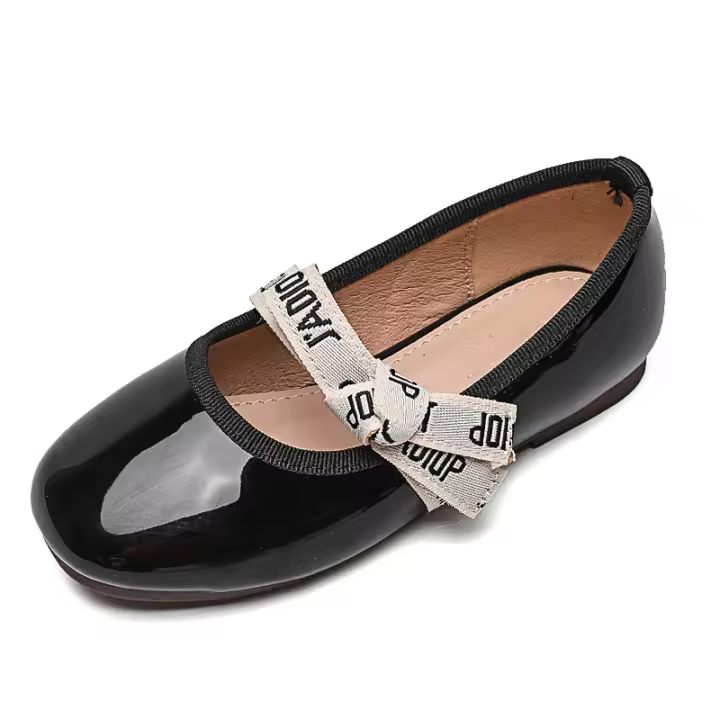 Zapatos de princesa Niña pequeña Niños medianos y mayores Zapatos Doudou Suela suave Bebé Zapatos individuales para niños - 1