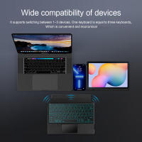 Teclado inteligente compatible con Bluetooth para Samsung Galaxy Tab S6 Lite, funda de tableta de 10,4 pulgadas, Trackpad retroiluminado, Teclado dividido - details 7