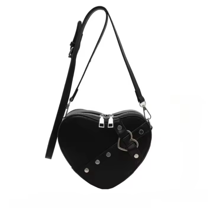 Bolso de nicho para mujer 2025 nuevo remache popular bolso de mensajero versátil bolso de amor de estilo extranjero bolso - 1