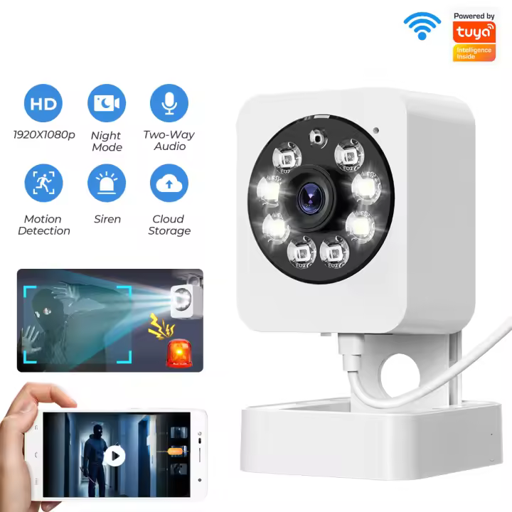 Cámara Inteligente de Seguridad para el Hogar SMATRUL 1080p Detección de Movimiento Humano PIR - 1