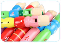 De flauta de madera instrumento de música trompeta Buglet Hooter niños juguete educativo de aprendizaje para los niños juguetes musicales - details 12