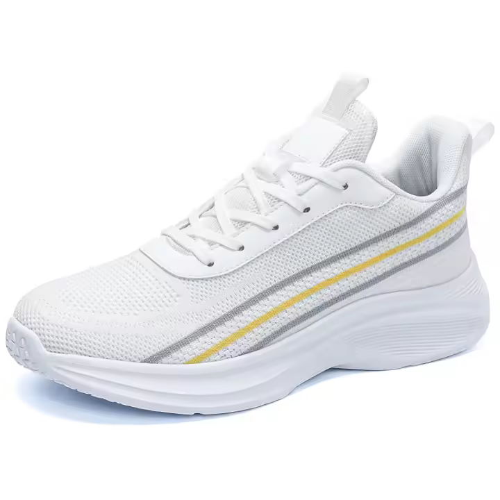 Zapatos informales para hombre, zapatillas blancas de moda, deportivas transpirables - 1