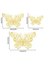 Pegatinas decorativas de mariposas en 3D, accesorios para el hogar, decoración de ramos de globos de boda, 12 piezas - details 1