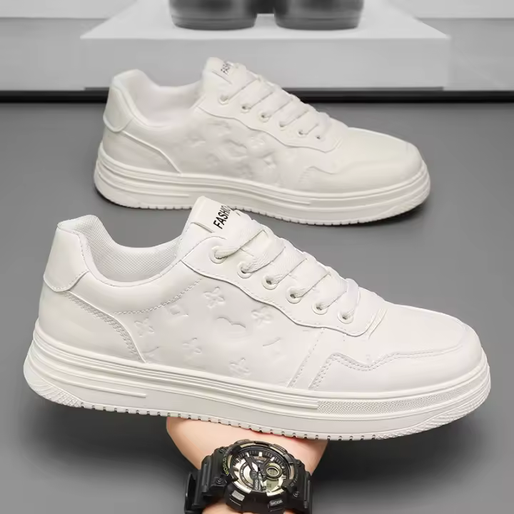 Zapatos Casuales de Verano para Hombres Zapatos Blancos Transpirables a la Moda Coreana - 1