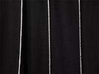 🧡 🧡 🧡 Vestido casual delgado y versátil de 3 pliegues con mangas cortas y cuello en V negro - details 7