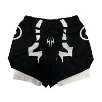 Conjunto de compresión de Anime, traje de Fitness para hombre, camisa de compresión 3D de secado rápido + pantalones cortos de gimnasio, ropa deportiva de entrenamiento para correr - details 5