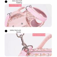 Mochila Horizontal elegante para perros con asa para correa, bolsa transportadora para gatos envuelta en el borde, bolsa elegante y transpirable para salir para perros pequeños - details 7