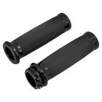 Manillar Universal para motocicleta, empuñaduras negras de 1 "para Harley y 25mm, Touring, Road King, Dyna, VRSC, Sportster XL, 883, 1200, XR, Softail - details 1