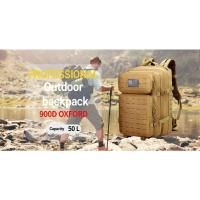 Mochila impermeable de nailon 35/45/50L 900D, mochilas militares para exteriores, deportes tácticos, Camping, senderismo, pesca, bolsa de caza - details 0