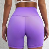 Mallas cortas deportivas de Yoga para mujer, Color sólido, soporte de compresión, absorción del sudor, entrenamiento integral, Jog, ciclismo, bolsillo interno - details 1