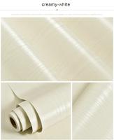 Pegatina de Renovación de Muebles Blanco Puro Autoadhesiva, Impermeable, Decoración de Madera para Escritorio Armario Puerta - details 7