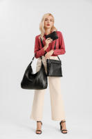 Bolso de hombro de piel sintética para mujer, conjunto de tres piezas, suave - details 31