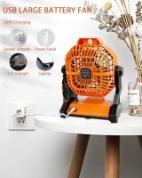 Ventilador de Camping Multifuncional Portátil Recargable por USB Ventilador de Techo para Exteriores con Luz Nocturna Electrodomésticos Pequeños - details 4