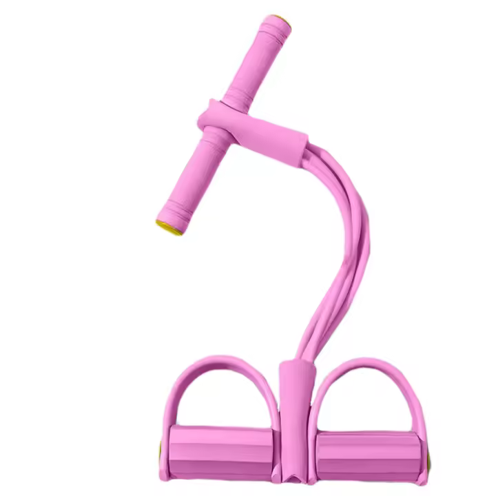Bandas de cuerda de tensión multifunción para ejercicios físicos, cinta elástica, bandas de resistencia para el hogar, entrenamiento con tirador de Pedal elástico de 4 tubos - 1