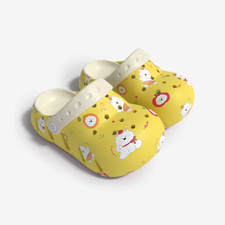 Zapatillas de Playa Impresas para Niños y Niñas Diseño de Dibujos Animados Lindo Bolso de Cabeza - 1