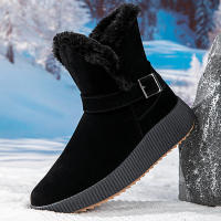 Botas de nieve para mujer, botines clásicos con forro de piel, suela antideslizante, ligeros, cómodos, cálidos, para exteriores, Invierno - details 11