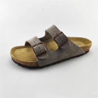 Sandalias al aire libre de una palabra, zapatos de playa, zapatos de hombre, zapatos de mujer, zapatillas de cuero genuino, verano bajo - details 31