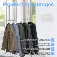 Tendedero retráctil de 5M, tendedero antihundimiento para secado de ropa, tendedero Invisible montado en la pared para ahorro de espacio en interiores, nuevo - details 4