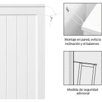 Armario de Baño de Suelo Mueble Auxiliar Comodo con 4 Cajones Estante Ajustable 81x30x83 cm Blanco - details 25