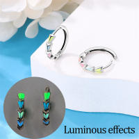 Aretes Redondos de Plata 925 Estilo Elegante para Mujeres con Piedra Principal de Zirconio y Diseño de Encanto Brillante Color en Oro - details 28