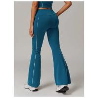 Pantalones deportivos acampanados de cintura alta para mujer, ropa de gimnasio, ropa deportiva, pantalones de yoga para fitness - details 11