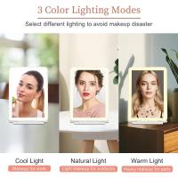 Espejo Recargable USB Scttomon Luz Ajustable con 72 Luces, Iluminación de 3 Colores, Tocador Portátil para Viajes - details 3