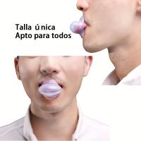Dispositivo antirronquidos de silicona, boquilla retenedora de lengua que ayuda a eliminar los ronquidos, dispositivo antirronquidos de silicona para la apnea del sueño y antirronquidos. - details 1
