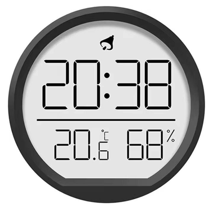 Relojes de pared digitales LED, reloj despertador electrónico de mesa con pantalla de fecha y humedad de temperatura para cocina, refrigerador de estudio A - 1