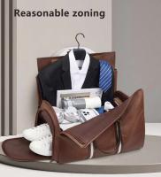 Cuero de la PU con las ruedas, bolso impermeable del equipaje de los hombres del traje del negocio, bolso del viaje - details 5