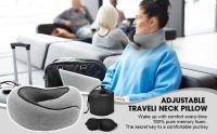Almohada de Viaje de Espuma de Memoria Almohada de Cuello Aireplane Almohada U-Formable Desmontable para Aviones - details 1