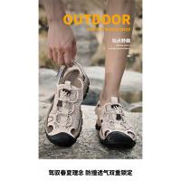 Sandalias de cuero de vaca de primera capa Tamaño grande Ideal para montañismo y ocio de verano - details 11