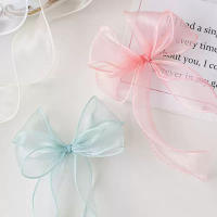 1 rollo de cintas de gasa de cola de pez de 9m, cinta de Organza Multicolor para ramo DIY, envoltura de regalo, Material de decoración para festivales de boda - details 3