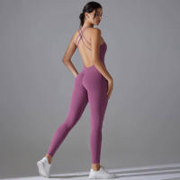 Hamidou-body de Yoga elástico, ropa de gimnasio, ropa deportiva de realce, mono de entrenamiento sin espalda, conjunto de Yoga de alta elasticidad para gimnasio - details 24