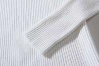 2023 Otoño e Invierno Casual Color sólido jersey de manga larga cuello redondo cuello alto suéter de punto a rayas para hombres - details 4
