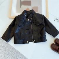 Chaqueta de Cuero PU para Niños Ropa de Exterior Elegante para Primavera Otoño - details 13