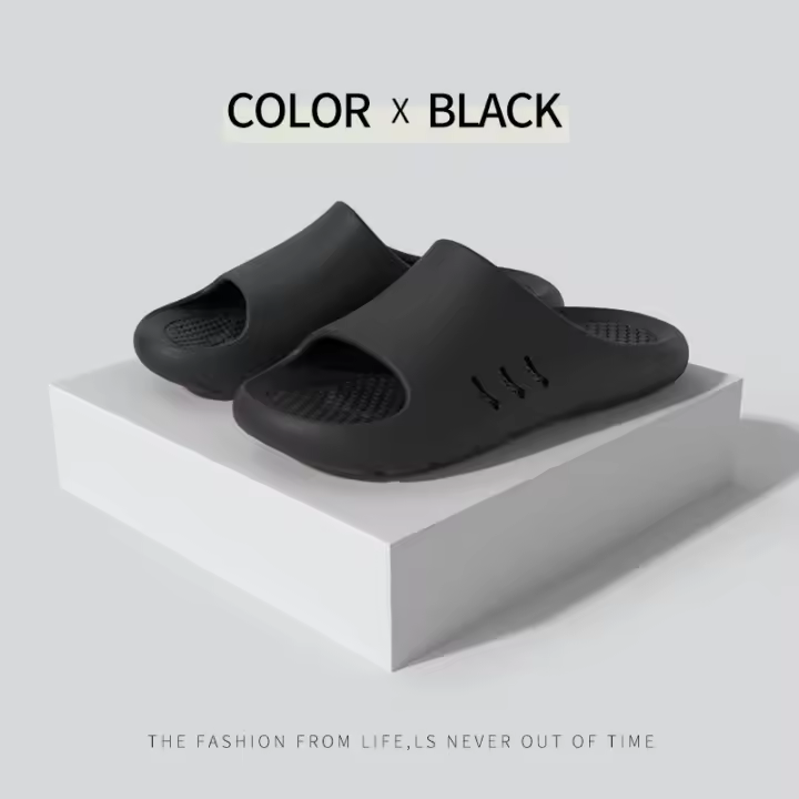 Zapatillas antideslizantes de verano para hombre, nuevas zapatillas de baño frescas para el hogar, interior, fondo suave, sandalias para parejas - 1