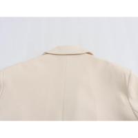 BUNO-2025 otoño nueva ropa de mujer estilo europeo y americano moda versátil casual chaqueta de traje suelta con rayas blancas. - details 4